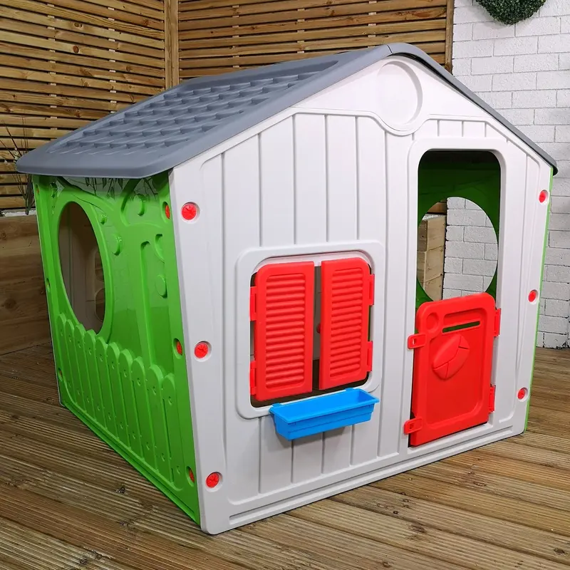 1.15M Indoor/Outdoor Plastic Galilee Village Wendy House For Children 1