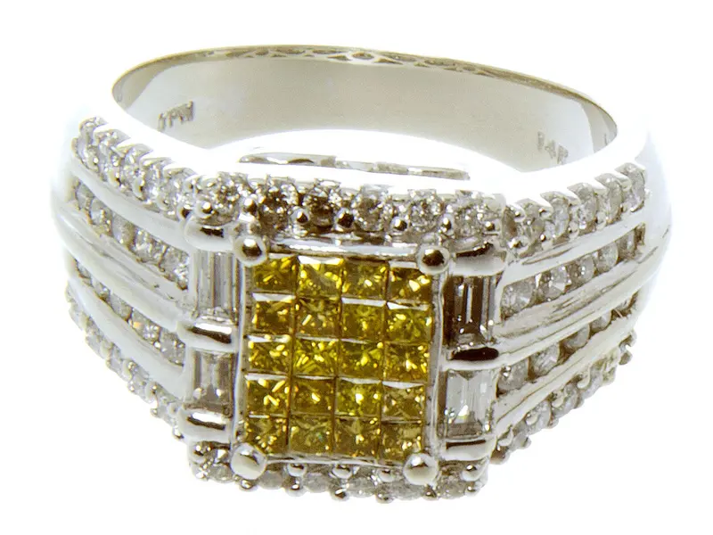 1.50-Carat Yellow Diamond Solitaire Engagement Ring 1