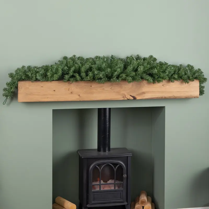 1.8-Meter Natural-Looking Green Pine Christmas Garland Swag – Imperial Style Decoration 1