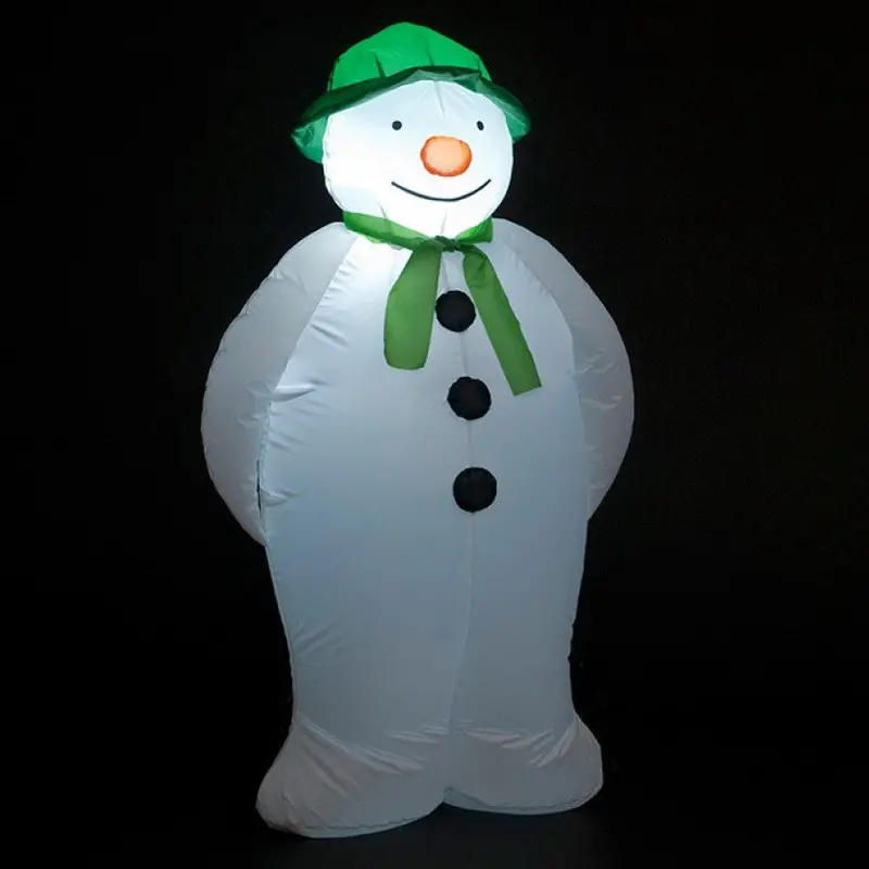 1.8M Inflatable Snowman Decoration – 6 Ice-White Leds, Weather-Resistant Design 1