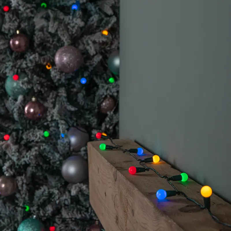 10M 100-Led Multi-Effect Pearl Christmas Lights – Vibrant Multicolour String For Indoor Or Outdoor Use 1