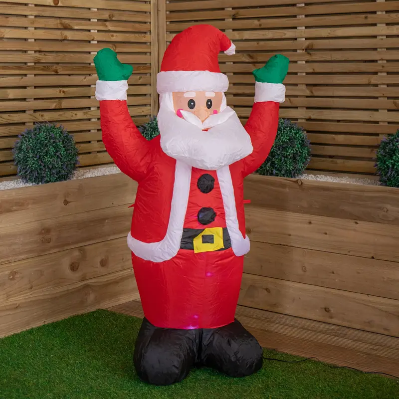 120Cm Led-Inflatable Santa Claus Figure For Indoor Or Outdoor Use 1