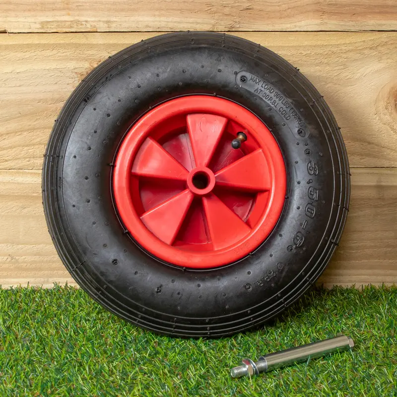 13" × 3" Replacement Pneumatic Wheelbarrow Wheel With Axle – Garden Use 1