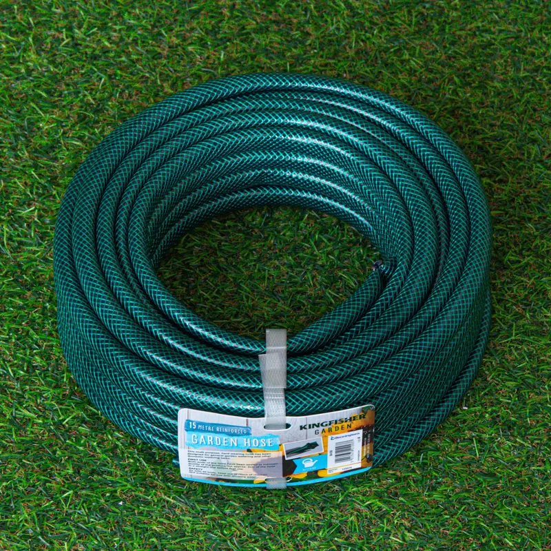 15-Metre Reinforced Green Garden Hose With Kink-Resistant Construction 1
