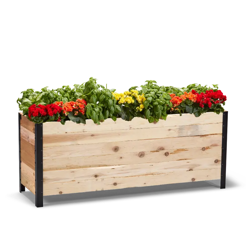 18" X 60" Low-Profile Planter Box – 24" Height, Garden-Grade Design 1