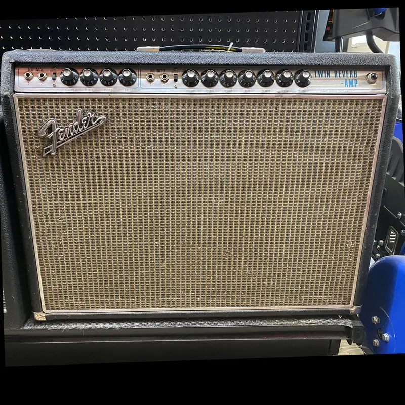 1969 Fender Twin Reverb Silver Face Amplifier 1