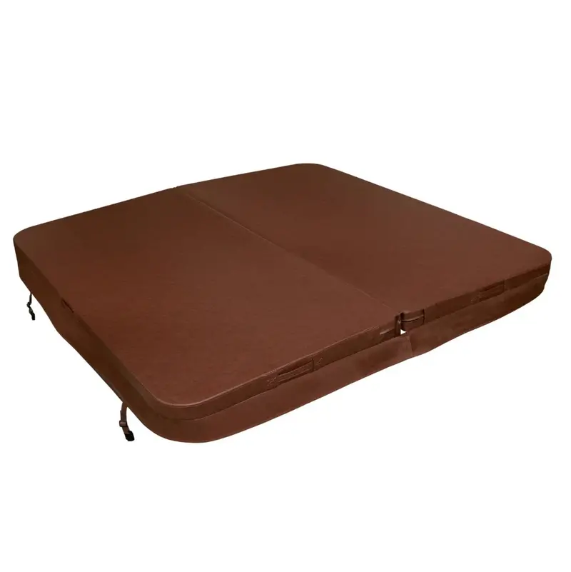2.1-Metre Insulated Hot Tub Cover – Brown Finish 1