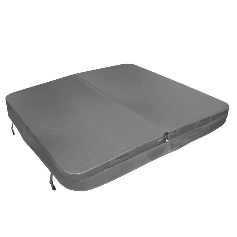 2-Metre Weatherproof Hot Tub Cover In Neutral Grey 1