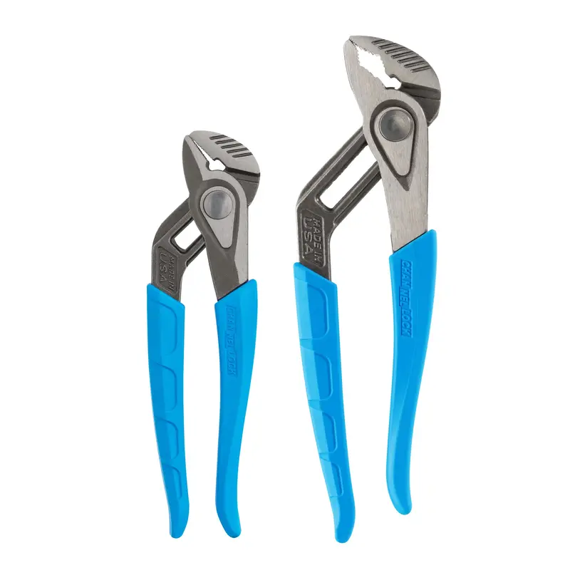 2-Piece V-Jaw Tongue-And-Groove Pliers Set For Round Fasteners 1