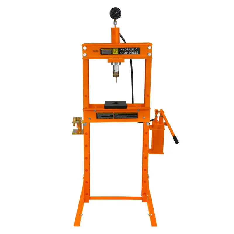 20-Ton Hydraulic Shop Press With Pressure Gauge – Industrial Metalworking Tool 1