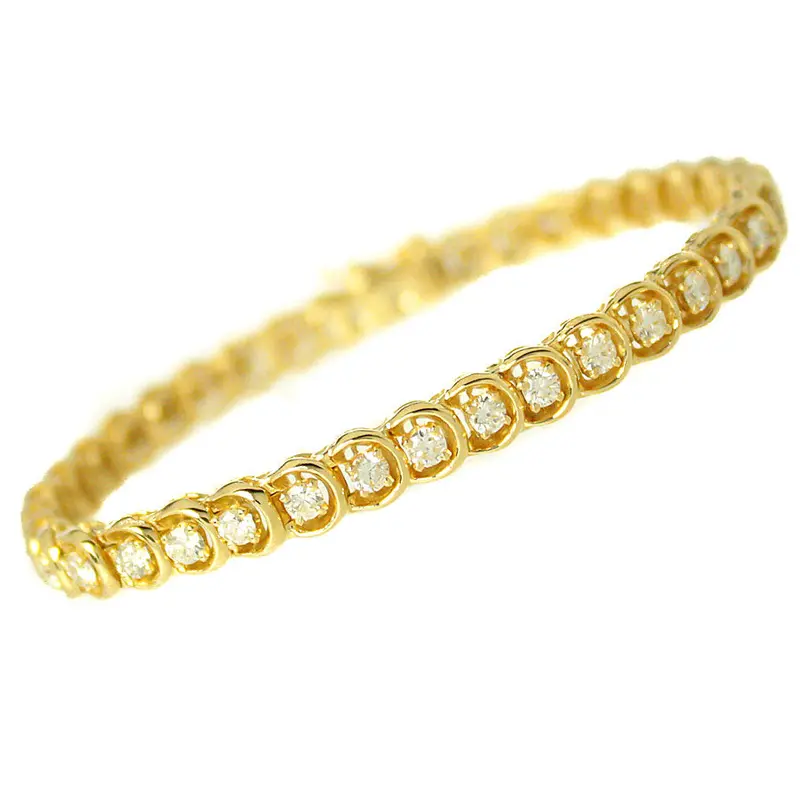 3.04 Carat Diamond Tennis Bracelet In Platinum Or 18K Gold 1