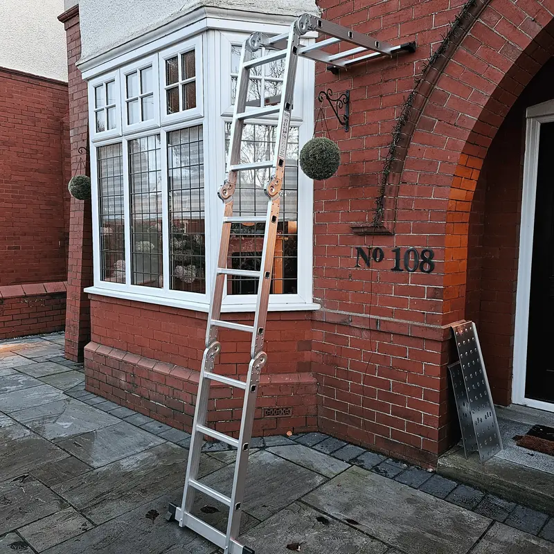 3.46M Lightweight Aluminium Multi-Position Folding Work Platform Ladder 1