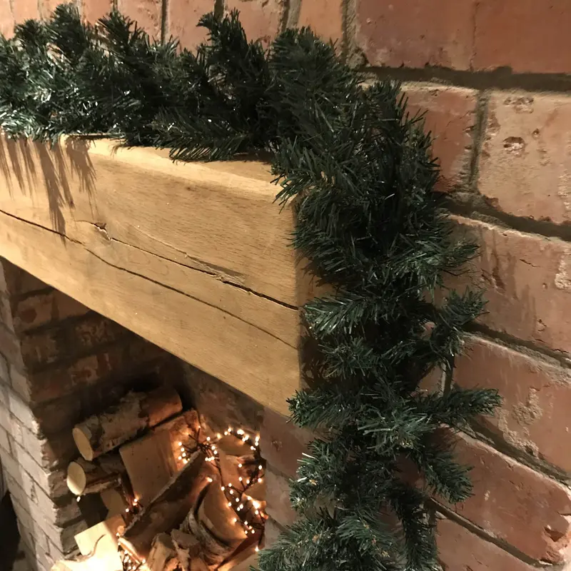 3-Pack Canadian Pine Garland – 2.7M (9Ft) X 20Cm, Natural Green, No Berries 1