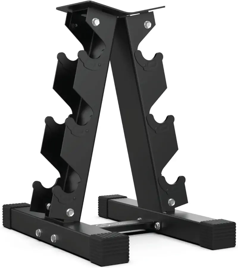 3-Tier Hexagonal Dumbbell Storage Rack – Heavy-Duty Steel Frame 1