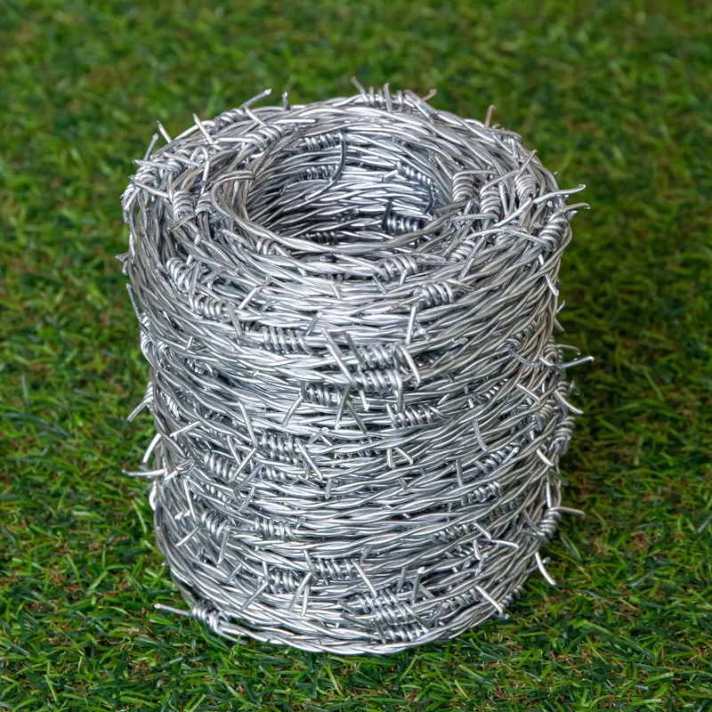 30-Meter Plastic-Coated Barbed Wire Security Roll With Carry Tub 1