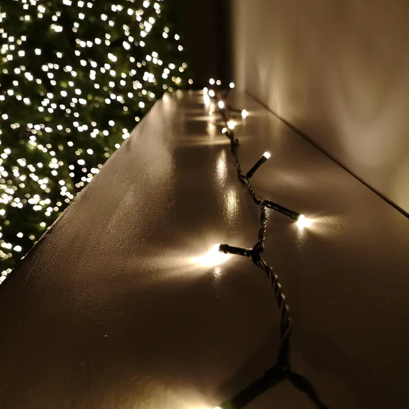 38.3M Warm White Supabright Christmas String Lights – 480-Led Indoor/Outdoor Set With Timer 1