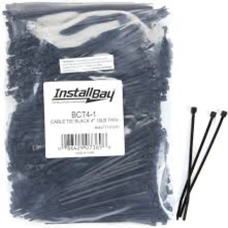 4-Inch Low-Profile Zip Ties – 100-Pack 1
