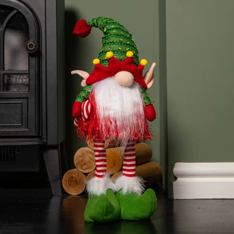 46Cm Light-Up Standing Elf Gonk – Battery Powered, Warm White Led Glow 1