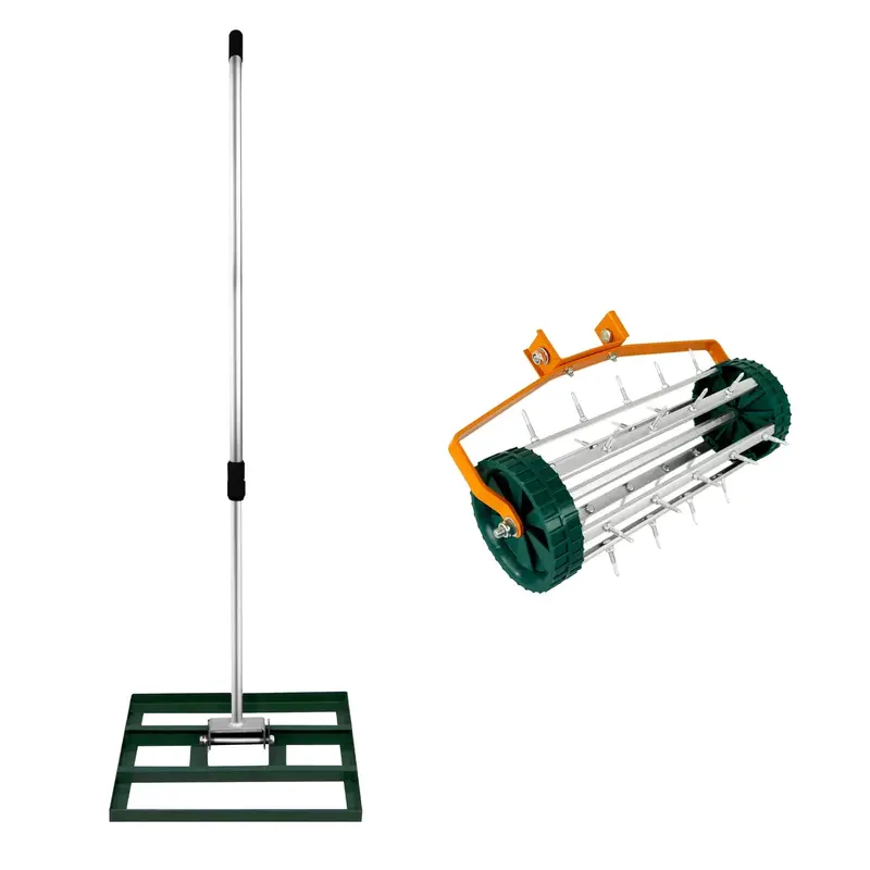 50Cm Green Lawn Leveller And Aerator – Compact Garden Tool 1