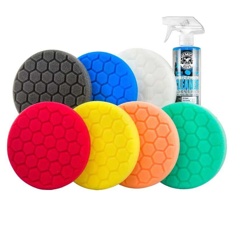 6.5-Inch Wax & Polish Buffing Pad Variety Pack With Cleaner Included 1
