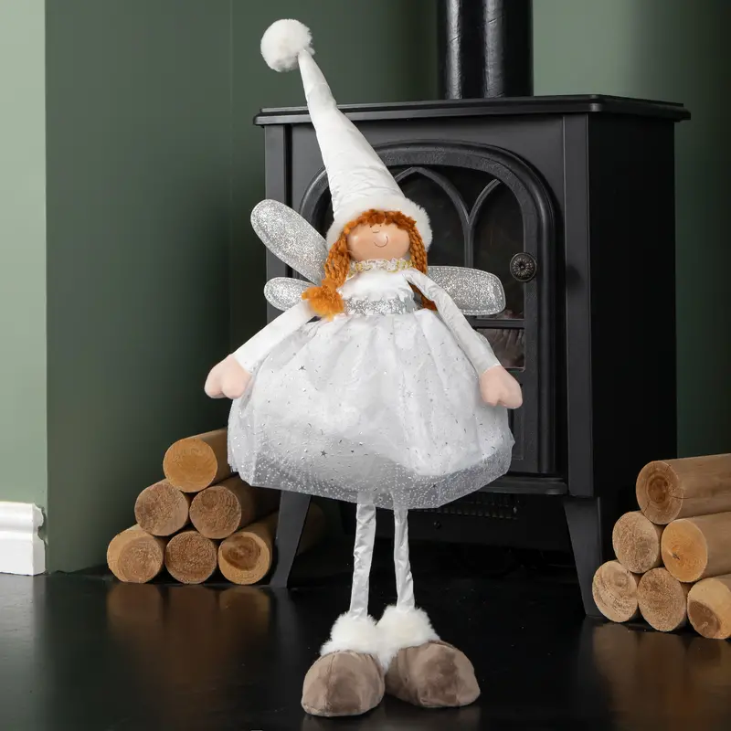 60-Centimeter Plush White Fairy Magic Holiday Decoration 1