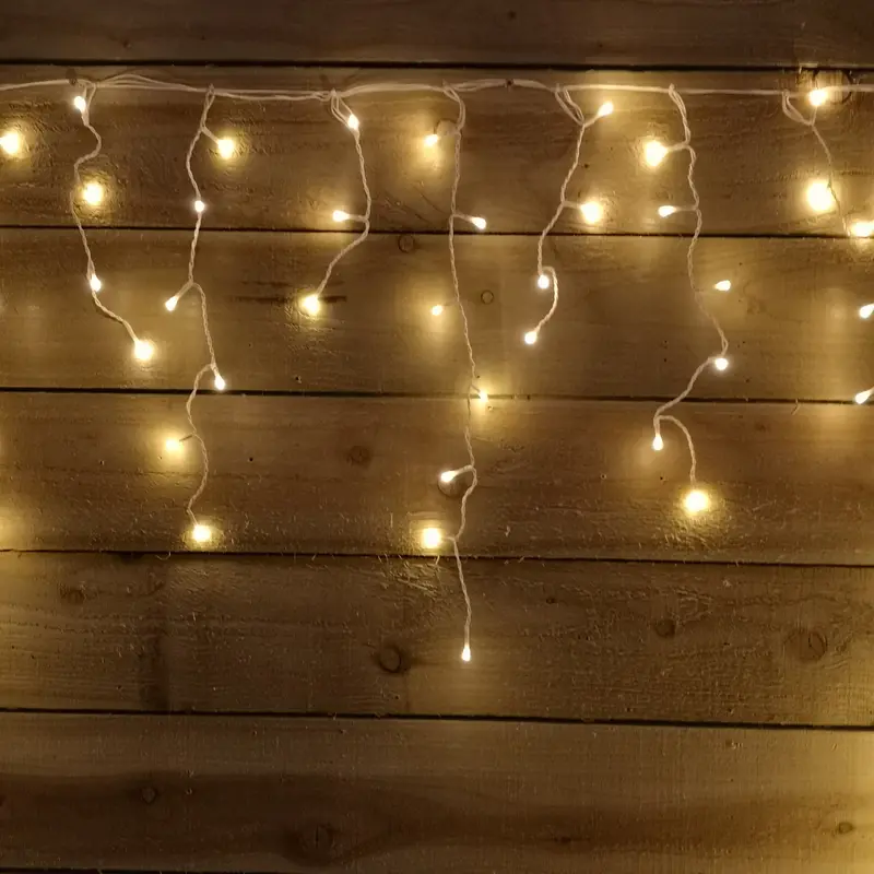 7.5M Frosted Iciclebrights Christmas Lights – 300 Warm White Leds 1