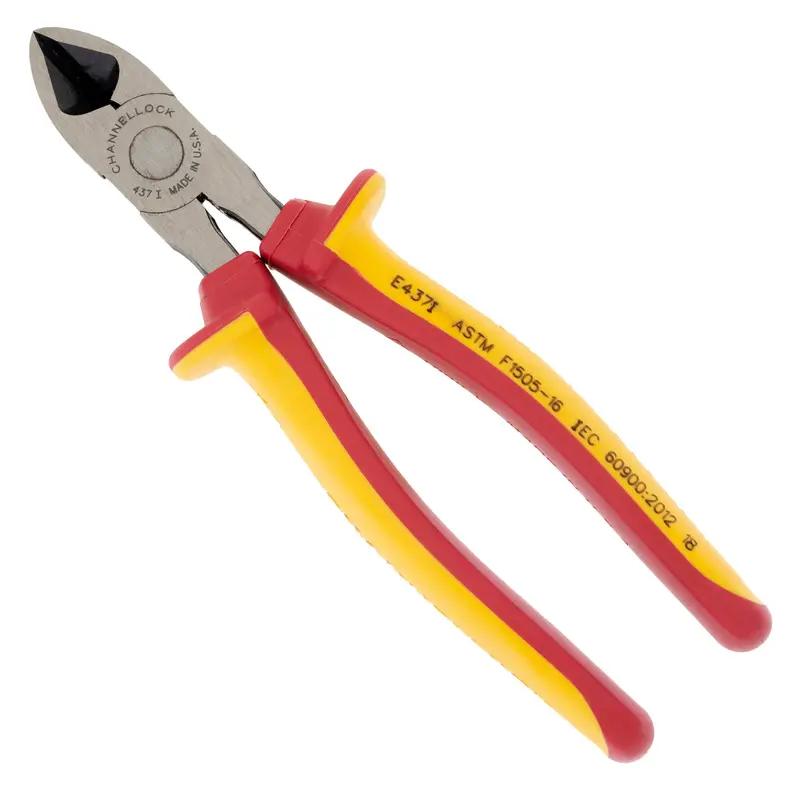 7-Inch Insulated Diagonal Cutting Plier — Rated For 1000V Applications (437I) 1