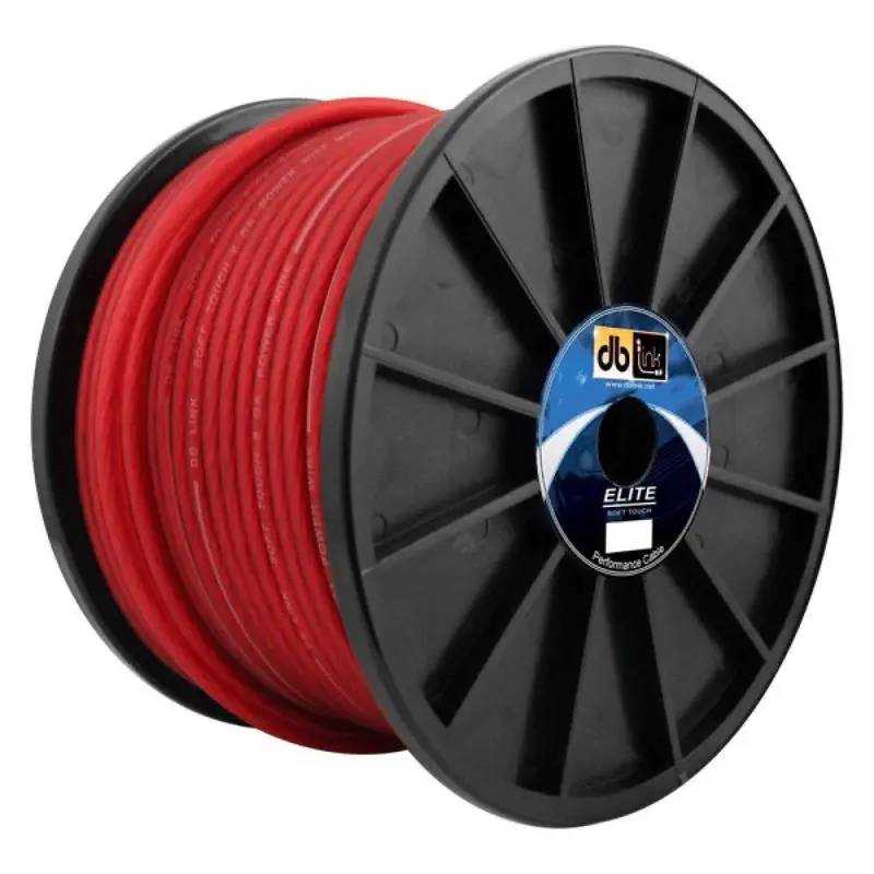 8-Gauge Red Stranded Copper Power Wire – 250-Foot Spool 1
