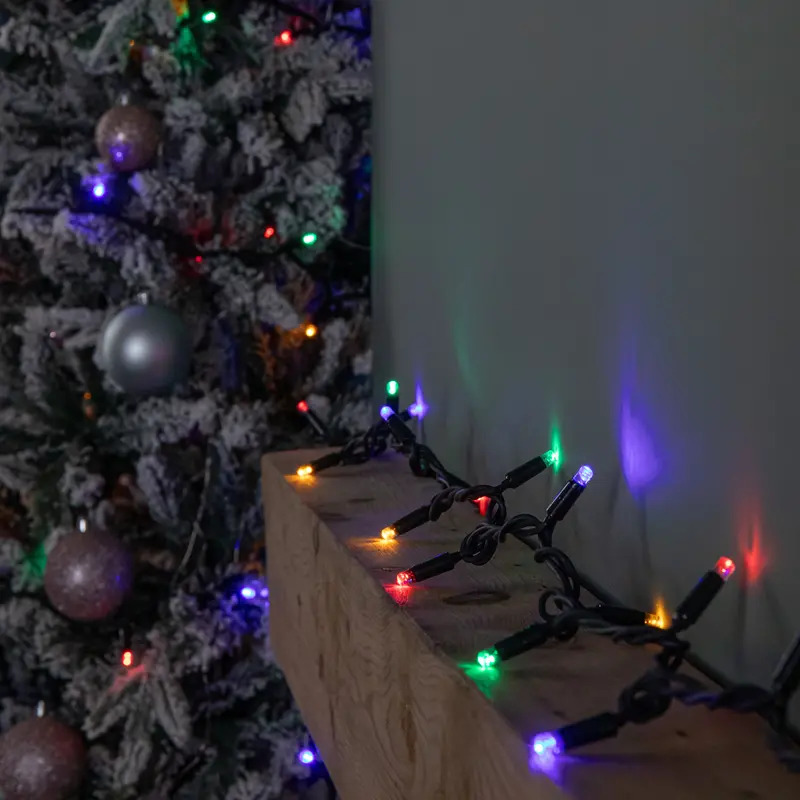 9.9M Connectable Christmas Light Strand – 100 Colourful Leds For Extended Displays 1