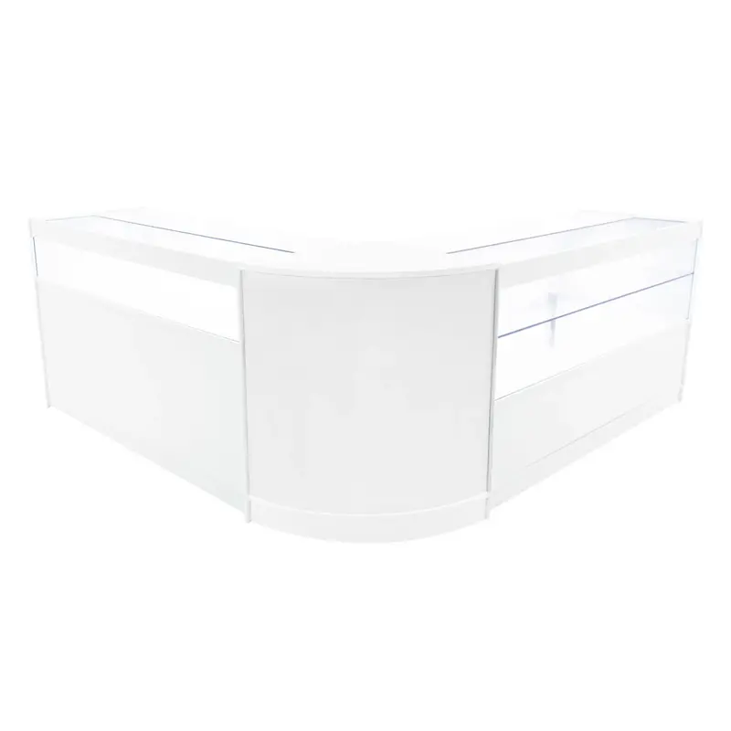 Adonis B1500 + C1500 + Cm60 Led Retail Counter Set – Pure White 1