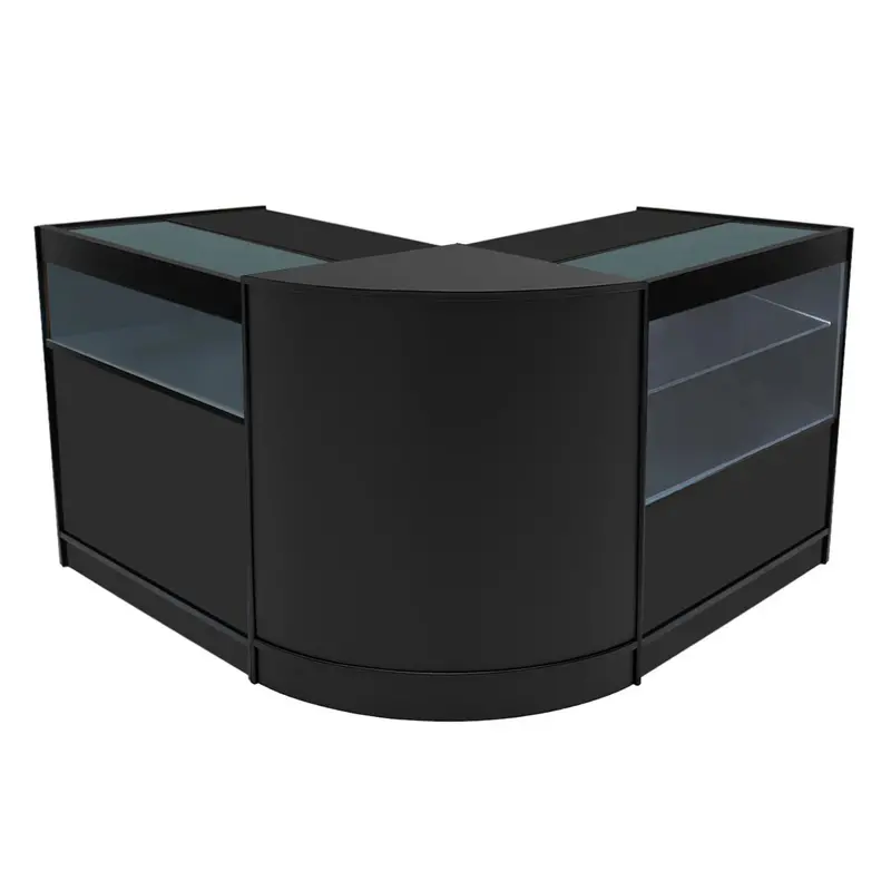 Adonis B900 + C900 + Cm60 Led Retail Counter Set – Matte Black 1