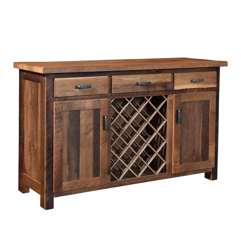 Almanzo Wine-Themed Reclaimed Wood Server 1