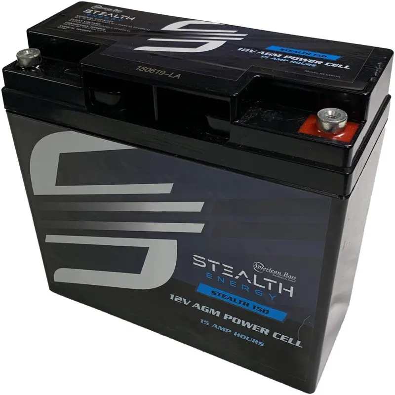 American Bass 12V 15Ah Compact Auxiliary Power Battery 1