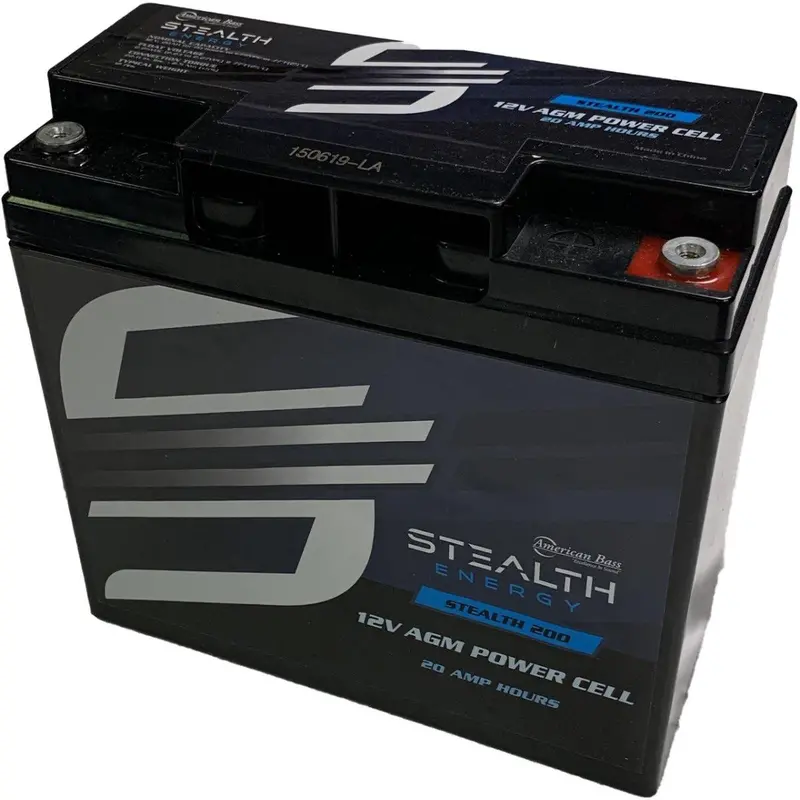 American Bass 12V 20Ah High-Output Car Audio Battery 1