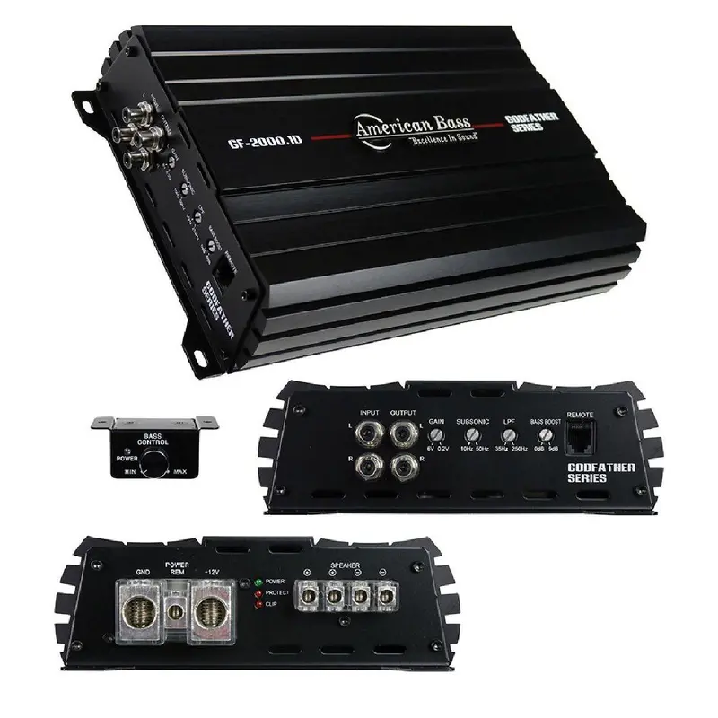 American Bass Gf20001D 4000W Mono Block Amplifier – High-Efficiency Class D Subwoofer Driver 1