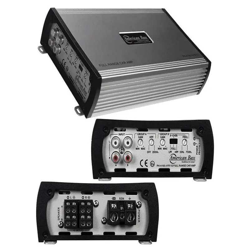 American Bass Ph4100Frv2 4-Channel 800W Phantom Amplifier 1