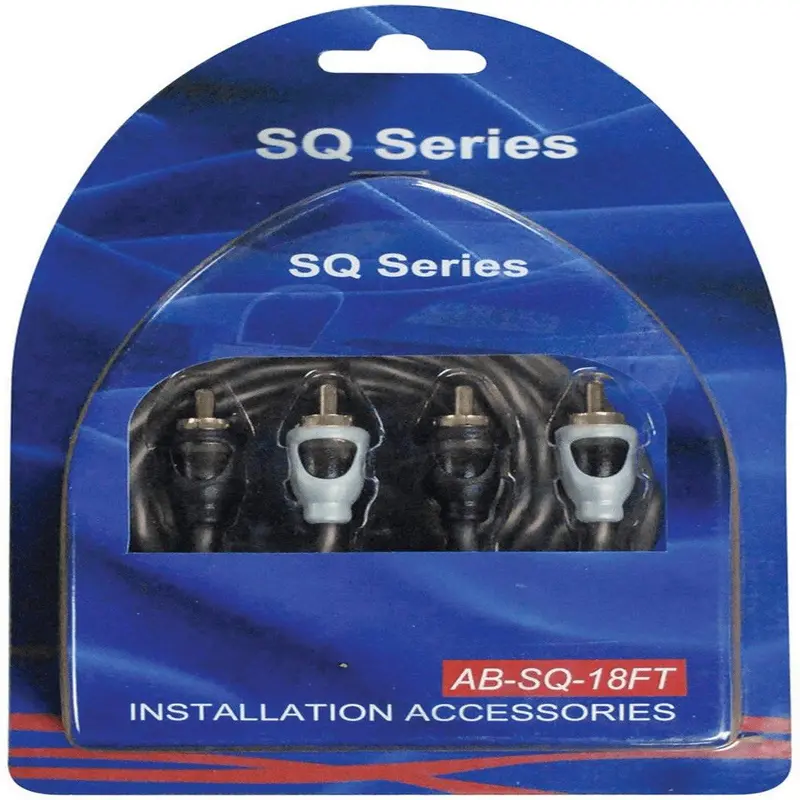American Bass Sq Series 18-Foot High-Performance 2-Channel Rca Cable 1
