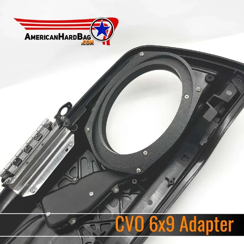 American Hard Bag Factory 5X7 To 6X9 Adapter Kit For 2014+ Harley Speaker Lids With Electric Lid Locks (Ip-14-5X7-6X9-L) 1