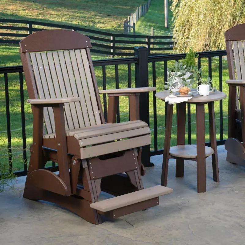 Amish 2-Foot Polyethylene Classic Balcony Glider Chair 1