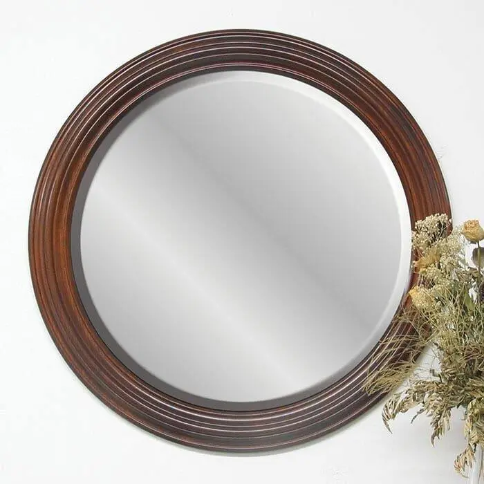 Amish 30-Inch Round Wall-Mount Mirror 1