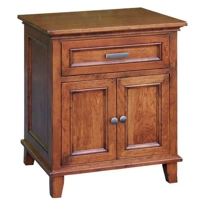 Amish Duchess 1-Drawer 2-Door Nightstand – Versatile Bedroom Side Table 1