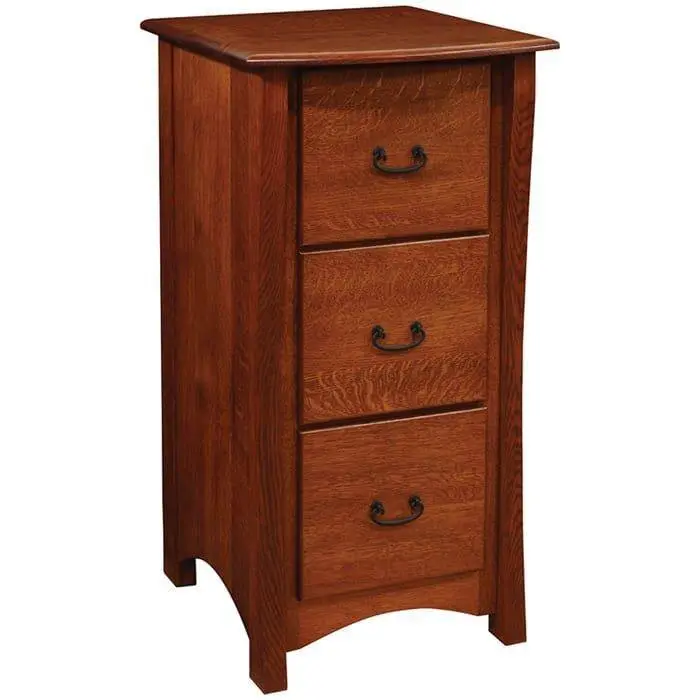 Amish-Made 3-Drawer Letter File Cabinet – Master Series 1