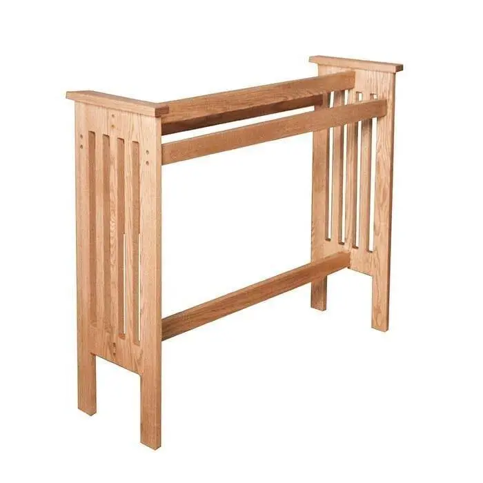 Amish Mission Quilt Rack With Freestanding Steel-And-Wood Construction 1