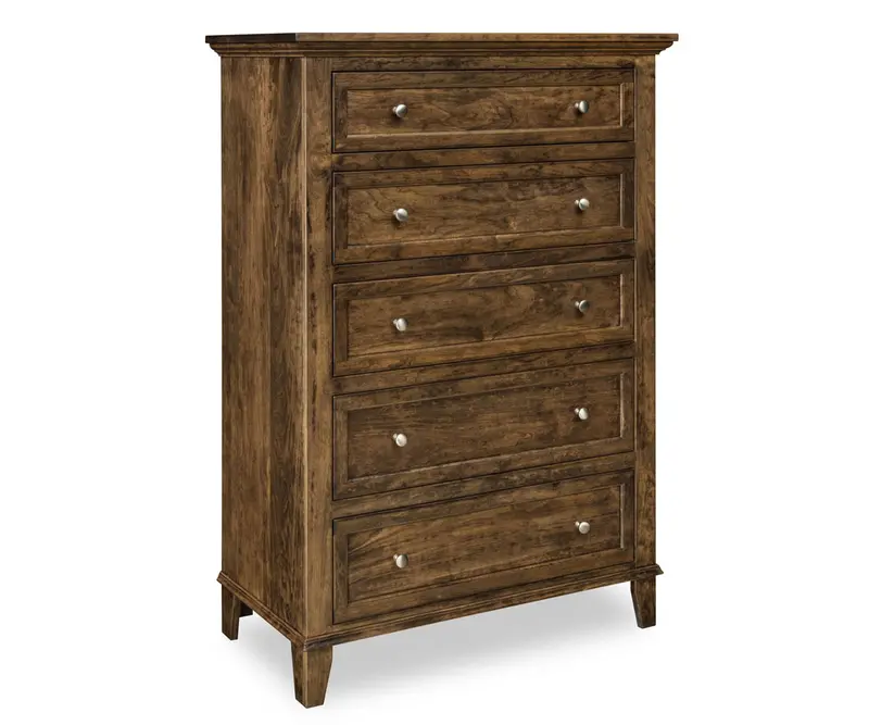 Arlington Amish 5-Drawer Tall Chest – Elegant Amish-Made Vertical Chest 1