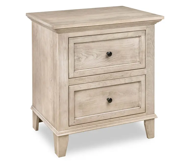 Arlington Amish Nightstand With Two Functional Drawers 1