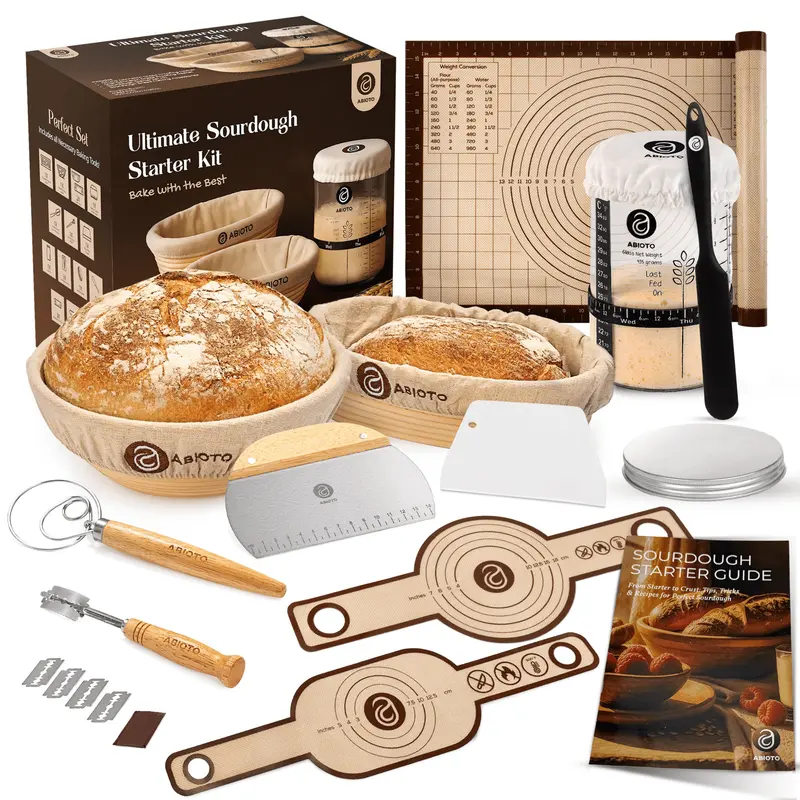 Artisan+ Large Sourdough Baking Combo Kit – Starter, Tools & Recipe Guide 1