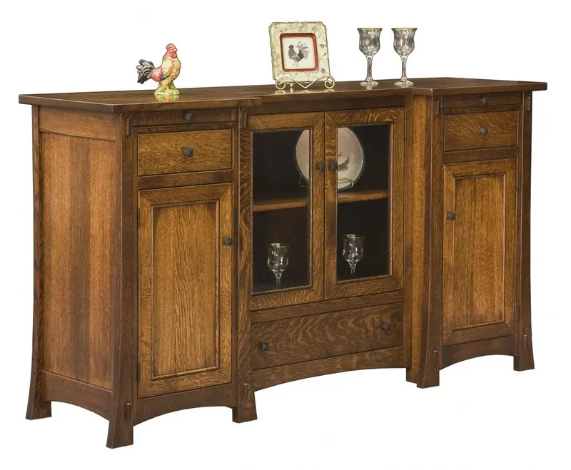 Aspen Buffet Cabinet – Solid Wood Amish Dining Room Storage 1