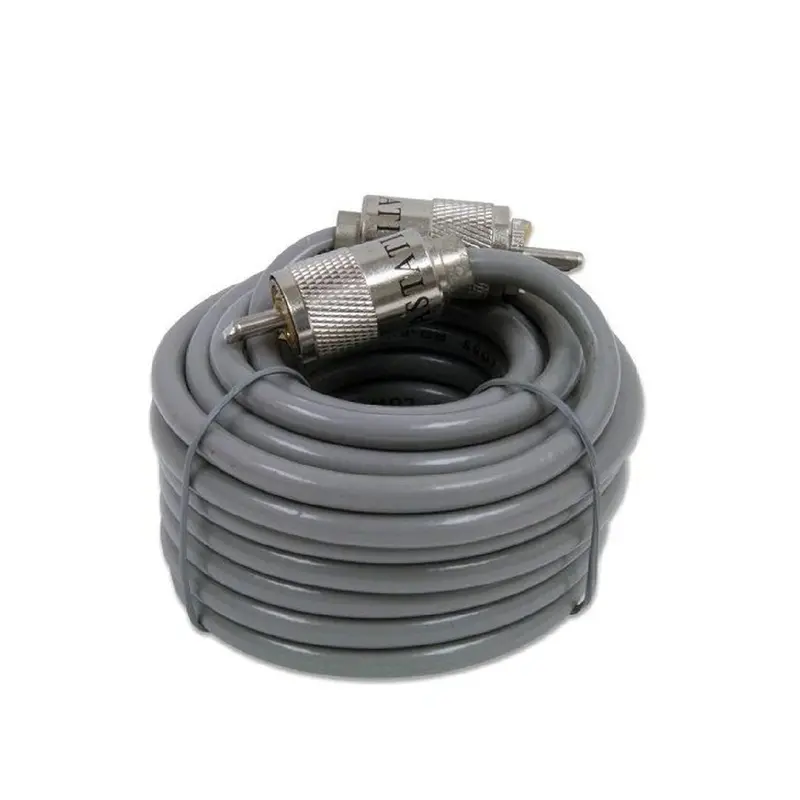 Astatic 8X3 Pre-Made Rg8X Mini Grey Coaxial Cable – 3 Feet 1