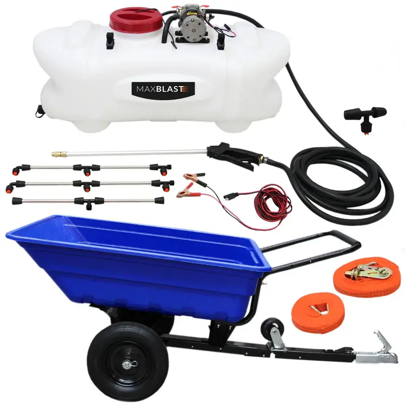 Atv Tipping Trailer With 60-Litre Agricultural Sprayer 1