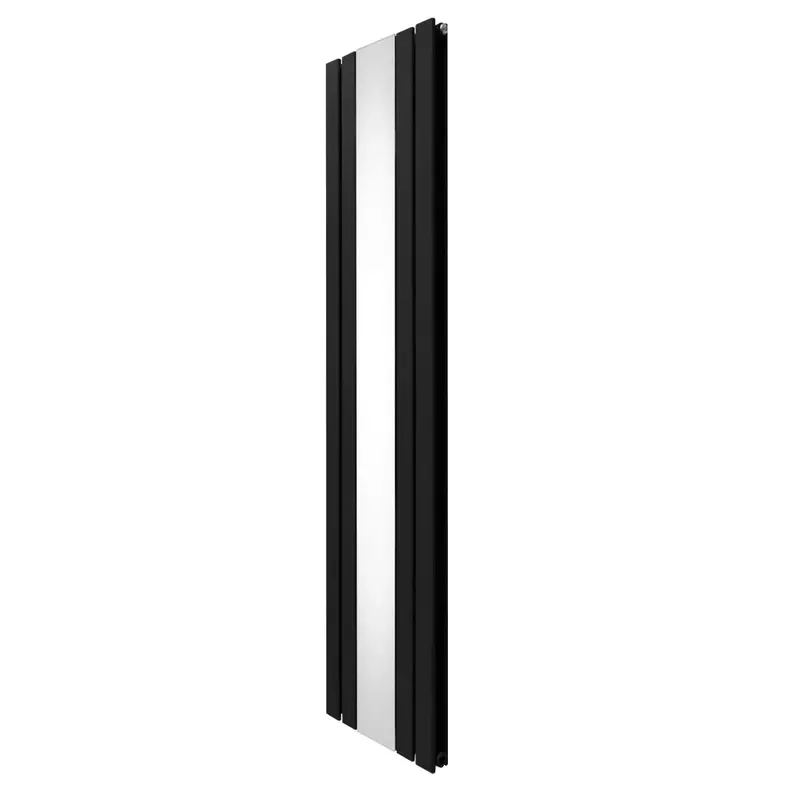 Black Flat Mirror Radiator – 1800Mm × 425Mm (Valves Sold Separately) 1